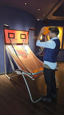 Electronic Double Hoop Basketball
